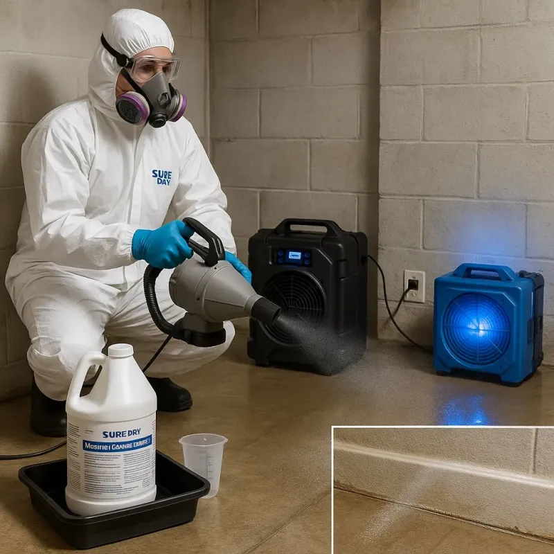 Sanitization and Odor Removal process in Novato, CA